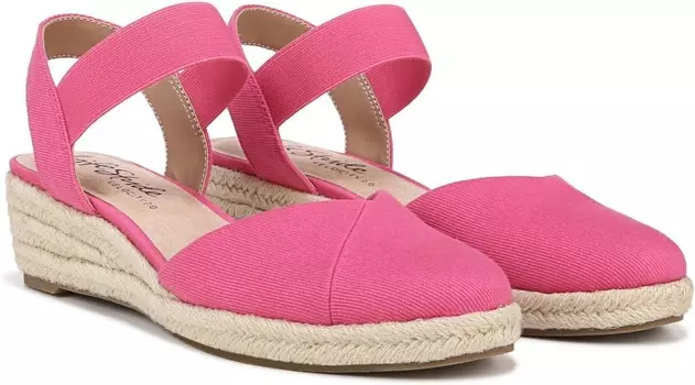 Туфли LifeStride Kimmie Wedge Espadrilles, цвет French Pink