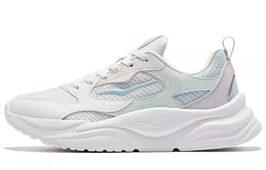 Туфли Lifestyle женские низкие белые лавандово-розовые Erke