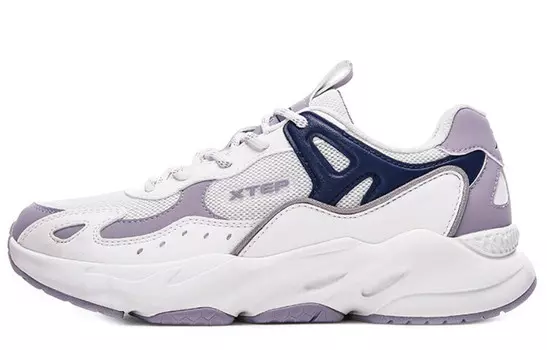 Туфли Lifestyle женские низкие бежевые/фиолетовые Xtep