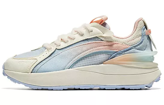 Туфли Lifestyle женские низкие Oak Bud White/флуоресцентный оранжевый порошок Erke