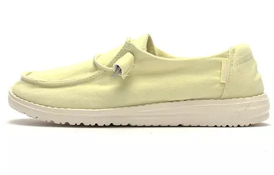 Туфли Lifestyle женские низкие пастельно-желтые Heydude