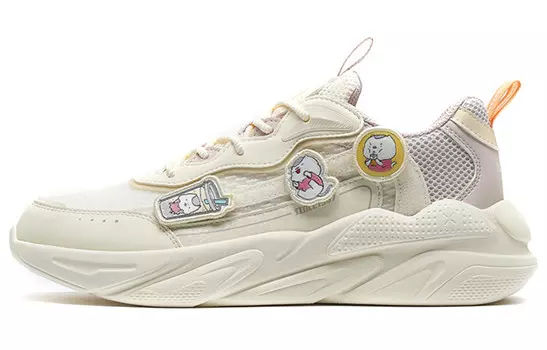 Туфли Lifestyle женские низкие светло-бежевые/светло-серые Xtep