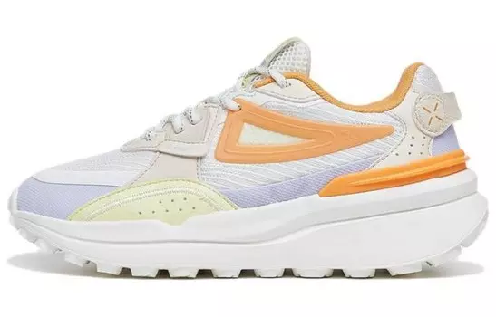 Туфли Light-year Lifestyle женские с низким верхом белые/фиолетовые/желтые Xtep