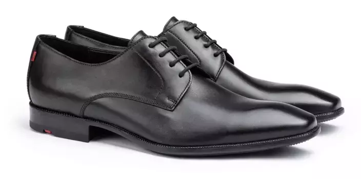 Туфли Lloyd на шнуровке "Леонард", вечерние туфли, костюмные туфли, свадебные туфли с кожаным салоном, черный