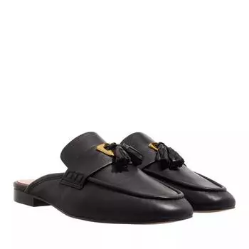 Туфли loafer open back smooth leather Coccinelle, черный