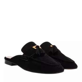 Туфли loafer open back suede leather Coccinelle, черный