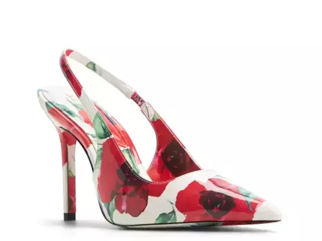 Туфли-лодочки Aldo Love Bloom, белые/многоцветный цветочный принт