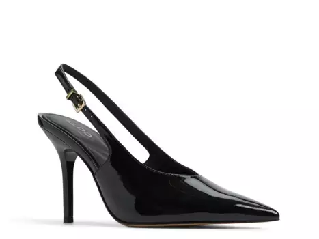 Туфли-лодочки Aldo Lysandre Pump, черные, лакированные, синтетические