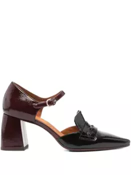 Туфли-лодочки Alinea с блочным каблуком и ремешком на щиколотке 70 мм Chie Mihara, черный