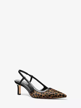 Туфли-Лодочки Alora из телячьей шерсти с принтом гепарда Michael Kors, мультиколор