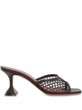 Туфли-лодочки Amina Muaddi Lupita 70 мм, коричневый