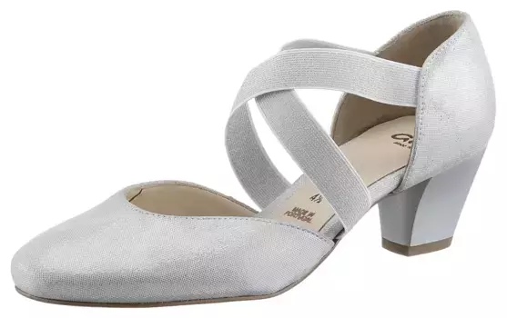 Туфли-лодочки Ara "TOULOUSE", вечерние туфли, праздничные туфли, каблук-воронка, ширина обуви G = широкая, белый