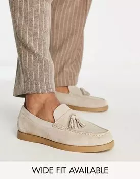 Туфли-лодочки ASOS из бежевой замши с контрастной подошвой