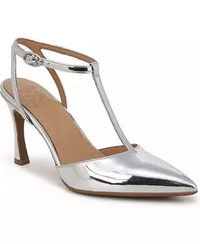 Туфли-лодочки Astrid с Т-образным ремешком Naturalizer, серебро