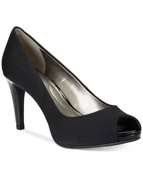 Туфли-лодочки Bandolino Women's Rainaa Peep Toe Platform Stiletto, черный (Размер 39.5 RU)