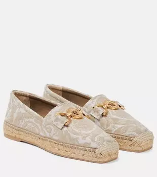 Туфли-лодочки barocco с декором medusa Versace, бежевый