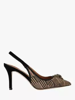 Туфли-лодочки belgravia на шпильке с откидной спинкой Kurt Geiger London, коричневый