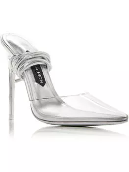 Туфли-лодочки Bella Womens Slip On Ankle Barbecue Jessica Rich, серебряный