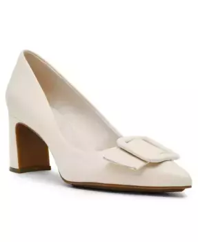Туфли-лодочки Bentley Buckle с острым носом и квадратным каблуком Anne Klein, коричневый/бежевый
