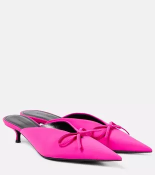 Туфли-лодочки Bow с кожаной отделкой Balenciaga, розовый