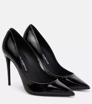 Туфли-лодочки Cardinale 105 из лакированной кожи Dolce&Gabbana, черный