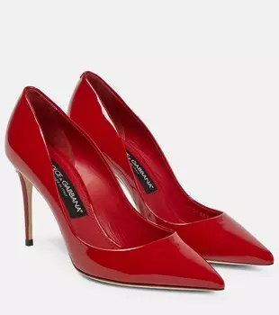 Туфли-лодочки Cardinale из лакированной кожи Dolce&Gabbana, красный