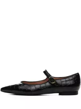 Туфли-лодочки Carolie на плоской подошве Poche Paris, черный