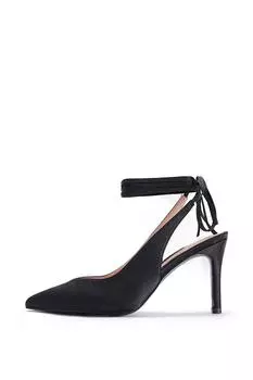 Туфли-лодочки Catrinna с открытой пяткой и завязкой на спине Nine West, черный