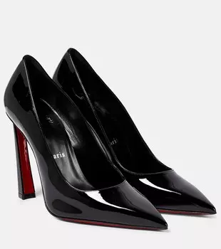 Туфли-лодочки Condorapik 100 из лакированной кожи Christian Louboutin, черный