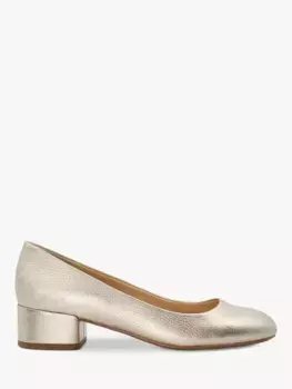 Туфли-лодочки Dune Bracket Block Heel Leather, золотой