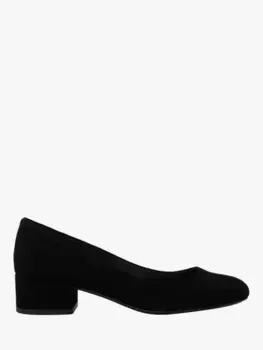 Туфли-лодочки Dune Bracket Wide Fit Suede Heeled, черный