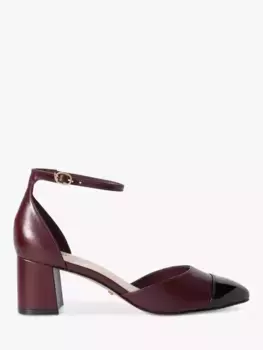 Туфли-лодочки Dune Careless Leather Heeled, бордовый