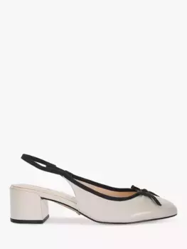 Туфли-лодочки Dune Classy Leather Slingback, кремовый