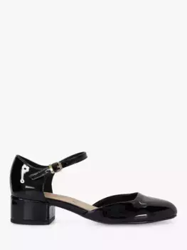 Туфли-лодочки Dune Dominos Block Heel, цвет black/patent