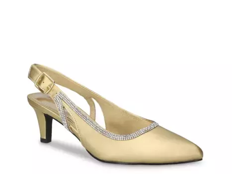 Туфли-лодочки Easy Street Glisten Rhinestone, золотистые