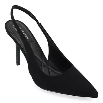 Туфли-Лодочки Elenney с открытой пяткой Journee, черный