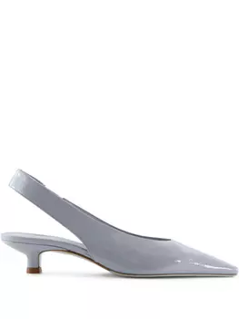 Туфли-лодочки Eleonora из лакированной кожи с открытой пяткой Notabene, синий