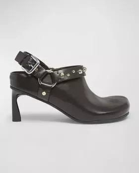 Туфли-лодочки Elyse Vegan Harness с пяткой на спине Stella McCartney, цвет Coffee