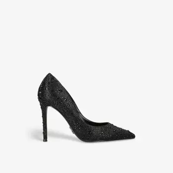 Туфли-Лодочки Evelyn r на каблуке, украшенные стразами Steve Madden, черный