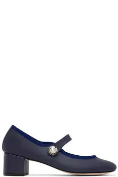 Туфли-лодочки Fabienne Mary Jane Navy Repetto