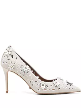 Туфли-лодочки Flower Belgravia 90 мм Kurt Geiger London, нейтральный