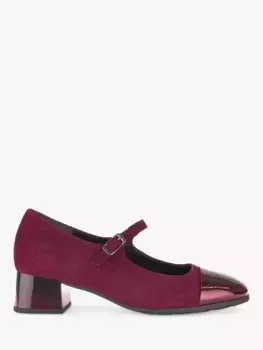 Туфли-лодочки Gabor Suede Piano Toe Cap, цвет bordeaux