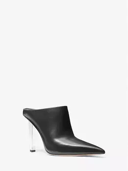 Туфли-лодочки Halle Leather Mule Michael Kors, черный
