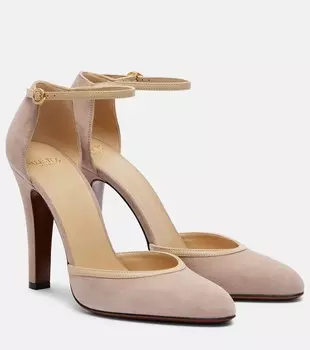 Туфли-лодочки Hi Dolly 105 из замши Valentino Garavani, Poudre/Dusty Beige
