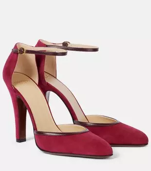 Туфли-лодочки Hi Dolly 105 из замши Valentino Garavani, Dark Garnet