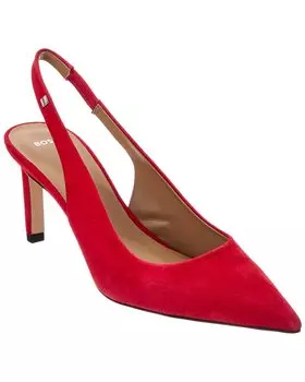 Туфли-лодочки Hugo Boss Janet Suede Slingback, красный