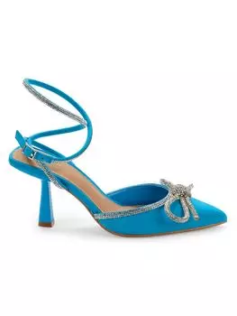 Туфли-лодочки Ildy с запахом до щиколотки и кристаллами Bcbgeneration, цвет Electric Blue