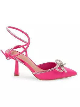 Туфли-лодочки Ildy с запахом до щиколотки и кристаллами Bcbgeneration, цвет Passion Pink