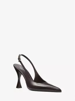Туфли-Лодочки Isabella из кожи с открытой пяткой Michael Kors, коричневый
