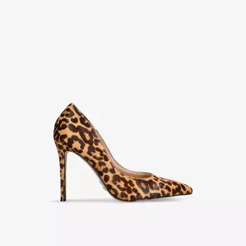 Туфли-Лодочки из кожи с леопардовым принтом на каблуке Evelyn-A Steve Madden, коричневый